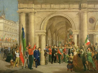 Giuseppe Garibaldi in Vicenza, 7. März 1867